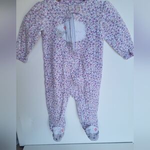 Adorable Purple Sheep Print Kids One Piece